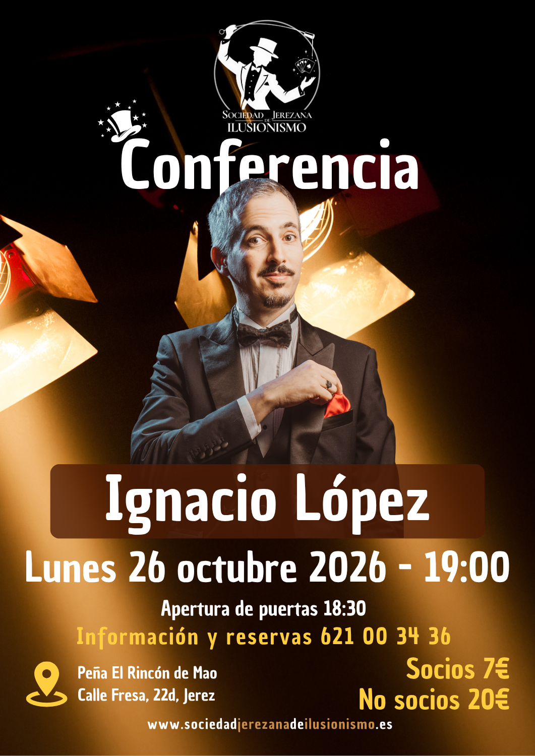 Cartel de Conferencia de Ignacio López
