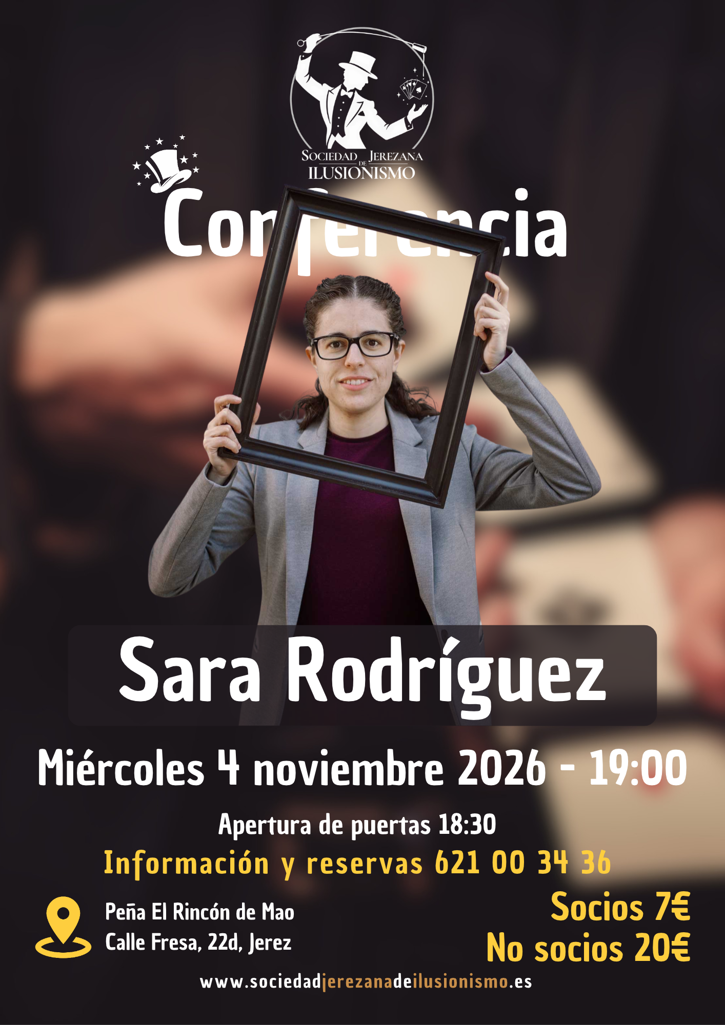 Cartel de Conferencia de Sara Rodríguez